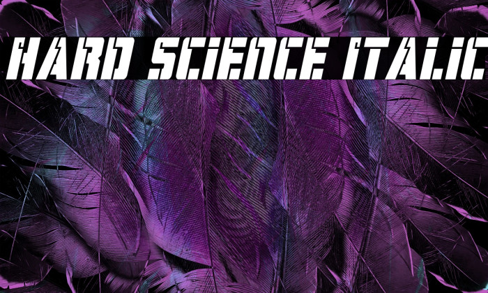 Hard Science Italic Example 3