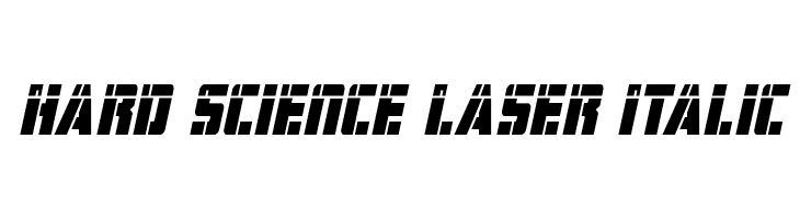Hard Science Laser Italic  免费字体下载
