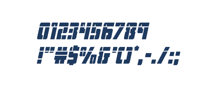 Hard Science Laser Italic Other Characters