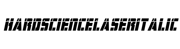 Hard Science Laser Italic  Frei Schriftart Herunterladen
