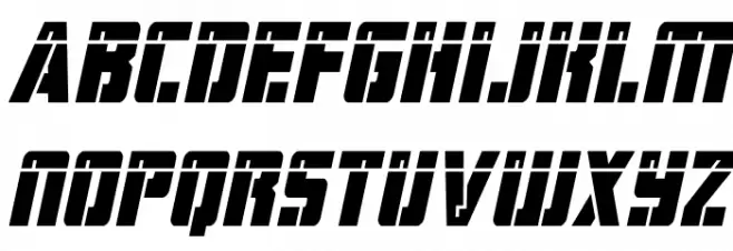 Hard Science Laser Italic خط أحرف كبيرة