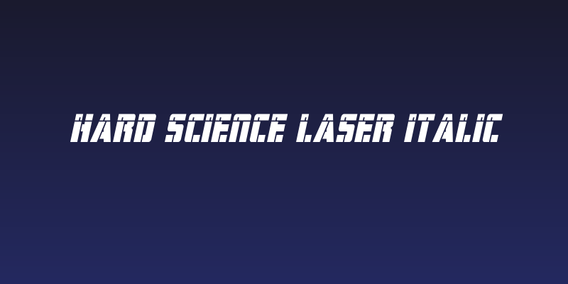 Hard Science Laser Italic Social Header