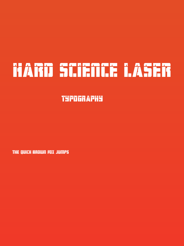 Hard Science Laser Poster