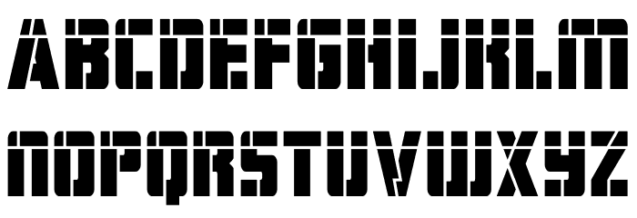 Hard Science Laser Font LOWERCASE