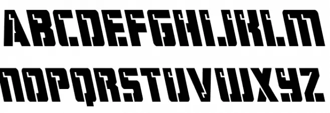 Hard Science Leftalic 字体 大写