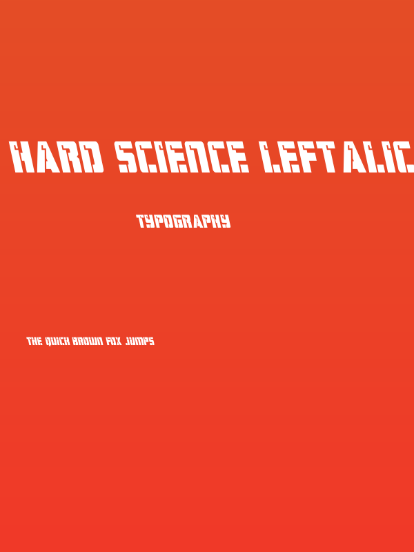 Hard Science Leftalic Poster