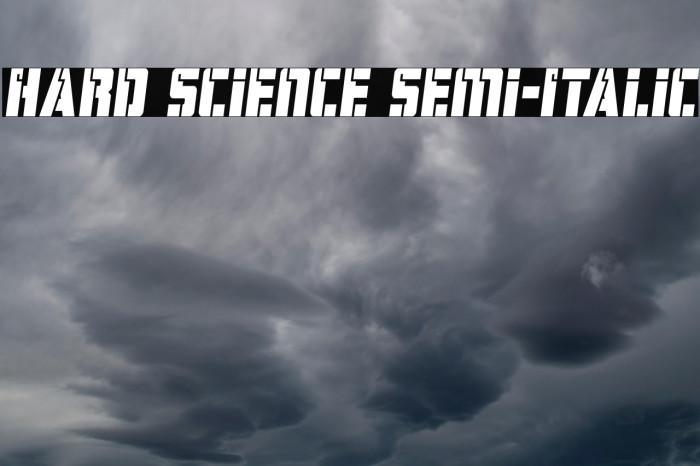 Hard Science Semi-Italic Example 1
