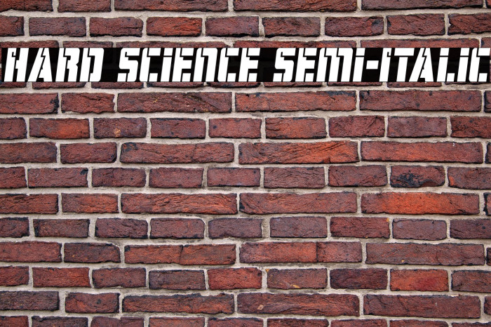 Hard Science Semi-Italic Example 3