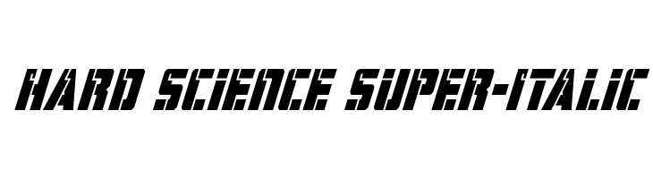 Hard Science Super-Italic  baixar fontes gratis