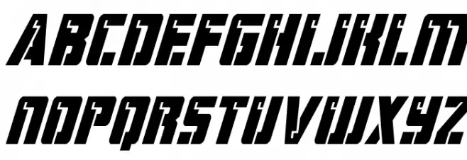Hard Science Super-Italic Fuentes MAYÚSCULAS