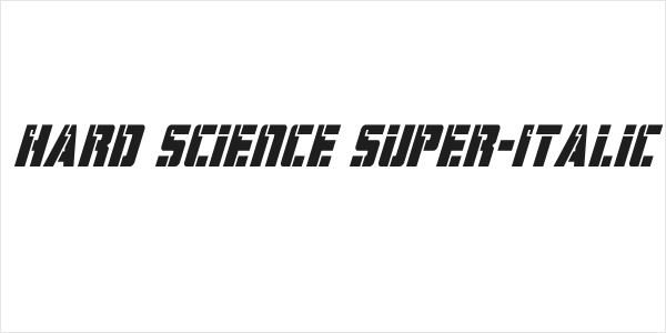 Hard Science Super-Italic Logo
