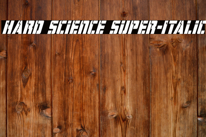 Hard Science Super-Italic Example 1