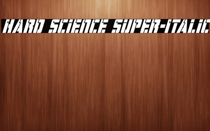 Hard Science Super-Italic Example 3