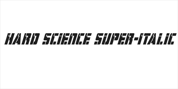 Hard Science Super-Italic Logo