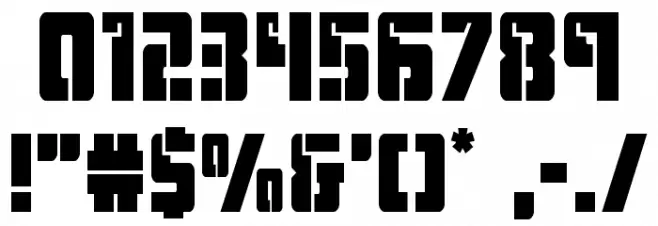 Hard Science Font OTHER CHARS