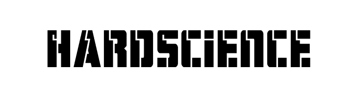 Hard Science  Скачать бесплатные шрифты
