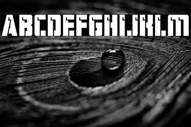 Hard Science Font examples