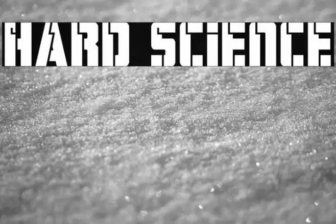 Hard Science Font examples