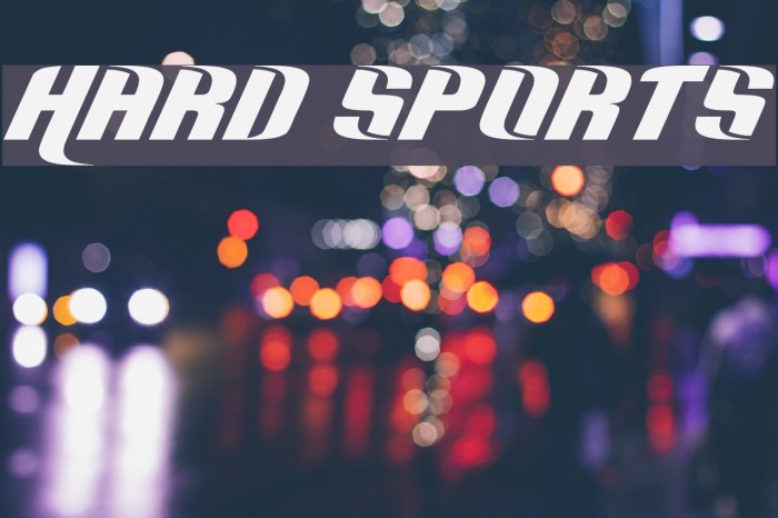 Hard Sports フォント examples