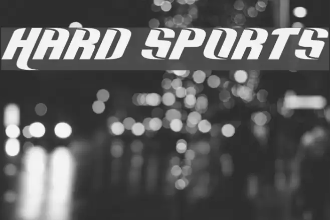Hard Sports Font examples