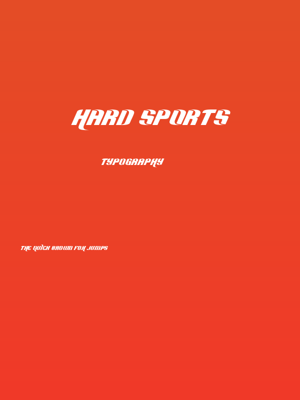 Hard Sports Poster