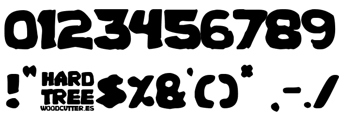 Hard Tree Font OTHER CHARS