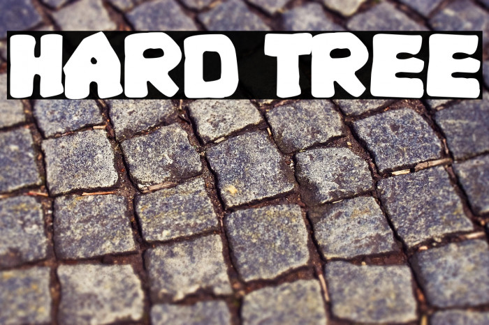 Hard Tree Font examples