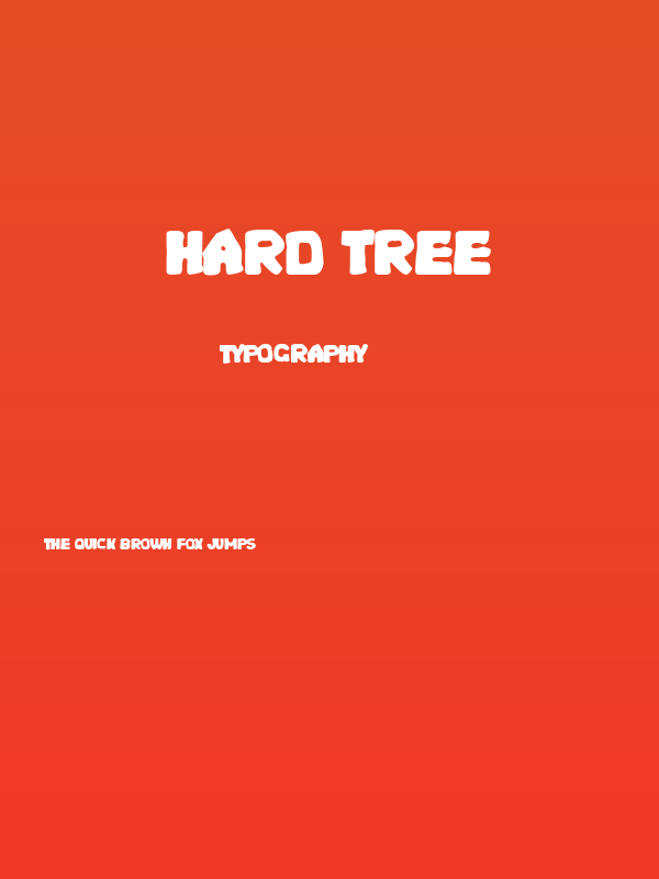 Hard Tree Poster