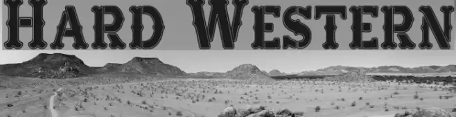 Hard Western Font examples