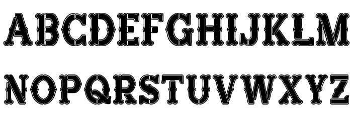 Hard Western Font LOWERCASE