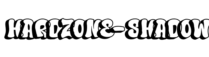 Hard Zone - Shadow  Free Fonts Download