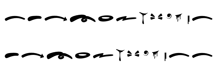 Hard Zone - Swash خط أحرف كبيرة