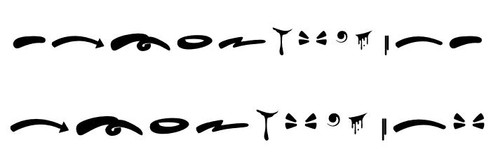 Hard Zone - Swash خط أحرف صغيرة