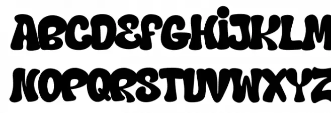 Hard Zone خط أحرف كبيرة