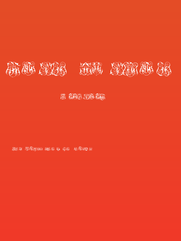 Hard to Read Monograms Two Poster