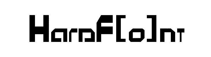 HardF[o]nt  Frei Schriftart Herunterladen