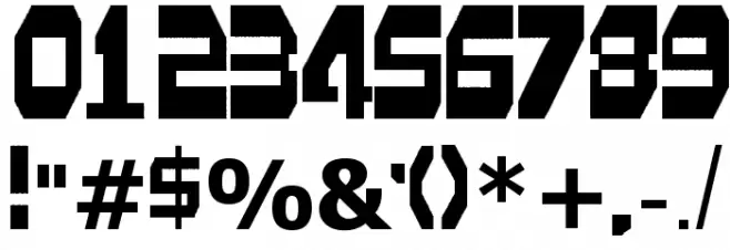 HardF[o]nt Font OTHER CHARS