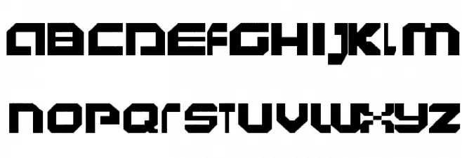 HardF[o]nt Font LOWERCASE