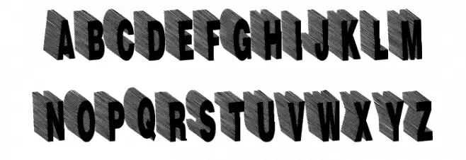 HardLine Schriftart Groß