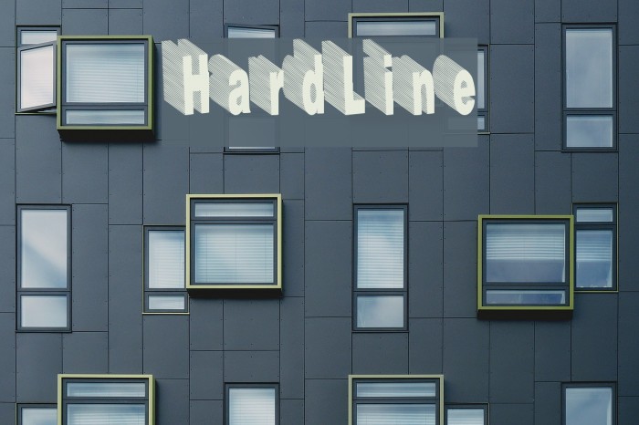 HardLine Font examples