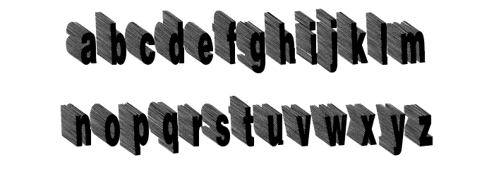 HardLine Font LOWERCASE