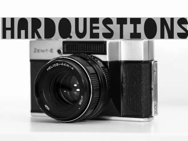 HardQuestions Font examples