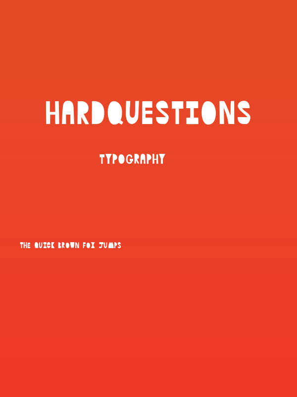 HardQuestions Poster