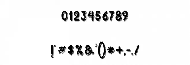 HardStonesSansStrip Font OTHER CHARS