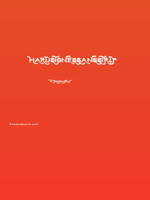 HardStonesSansStrip Poster