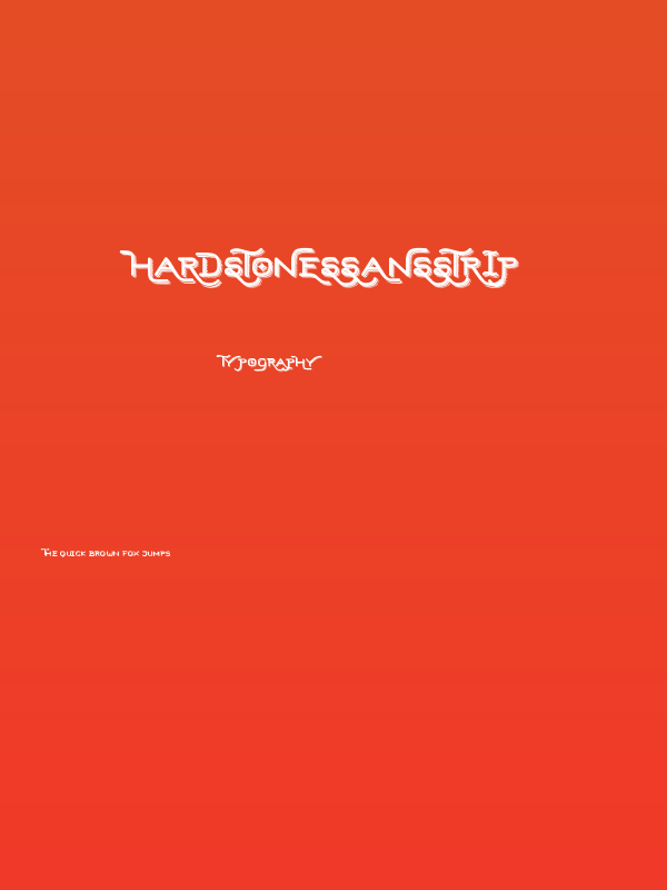 HardStonesSansStrip Poster