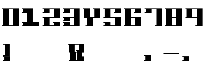 Hardbaq Bold Font OTHER CHARS