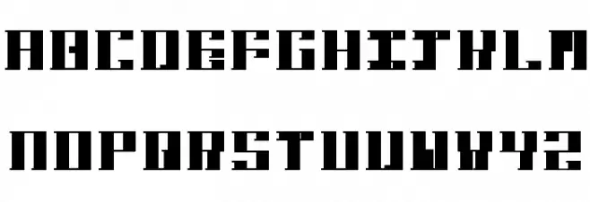 Hardbaq Bold 字体 大写