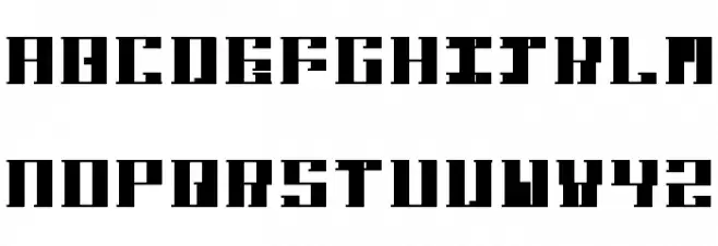 Hardbaq Bold फ़ॉन्ट लोअरकेस