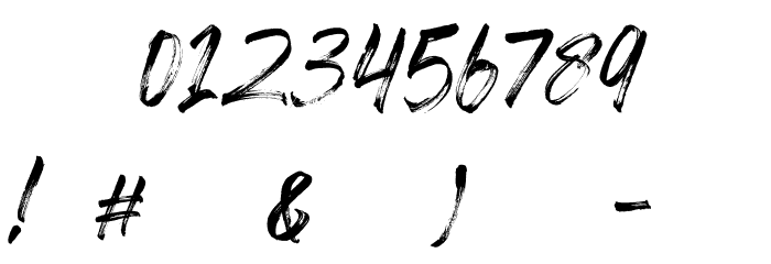 Hardbeat Font OTHER CHARS